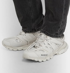 Balenciaga - Track Leather, Mesh and Rubber Sneakers - White