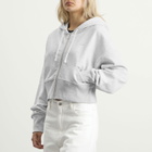 Dime Women's Cropped Hoodie in Ash