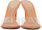 Gianvito Rossi Orange Elle 105 Heeled Sandals