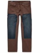 Enfants Riches Déprimés - Slim-Fit Distressed Panelled Jeans - Brown