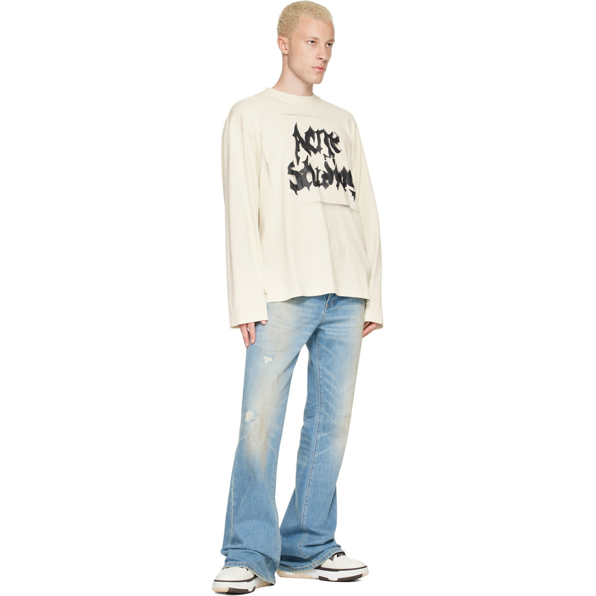 AMIRI Brown & Off-White MA-1 Sneakers