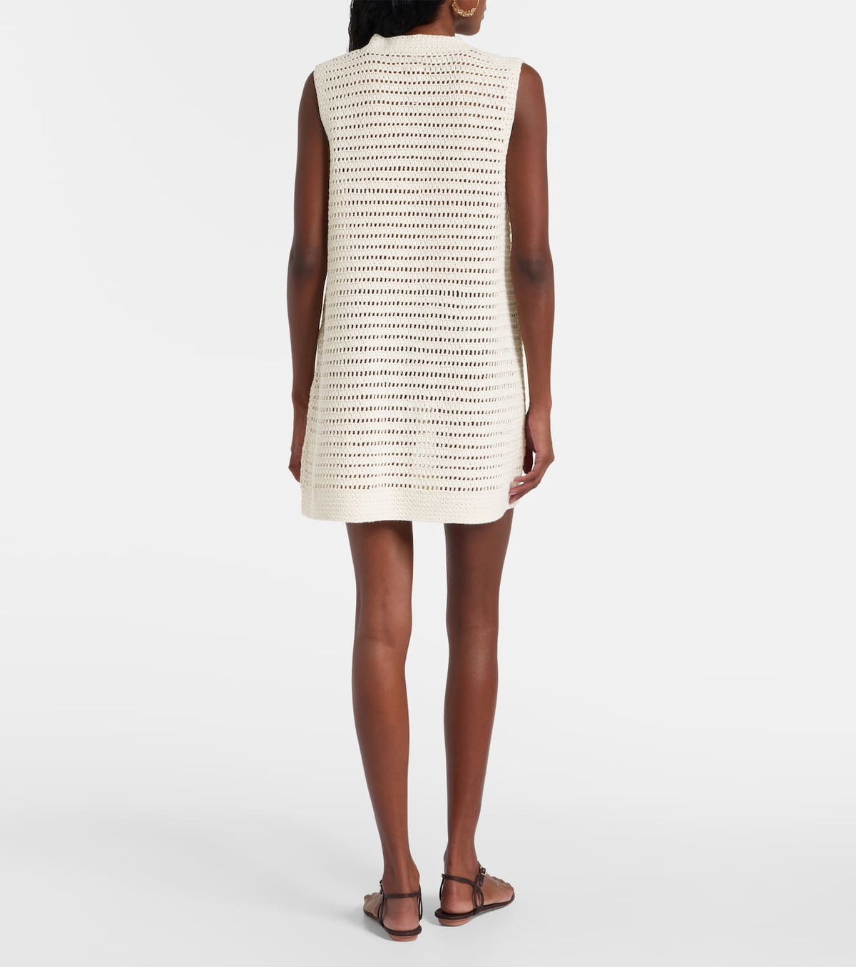 Leset Lucy crochet cotton minidress