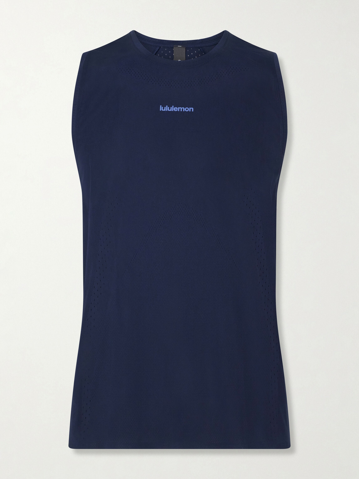 Lululemon - Logo-Print Mesh Running Top - Blue