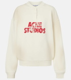 Acne Studios Logo distressed cotton jersey sweatshirt