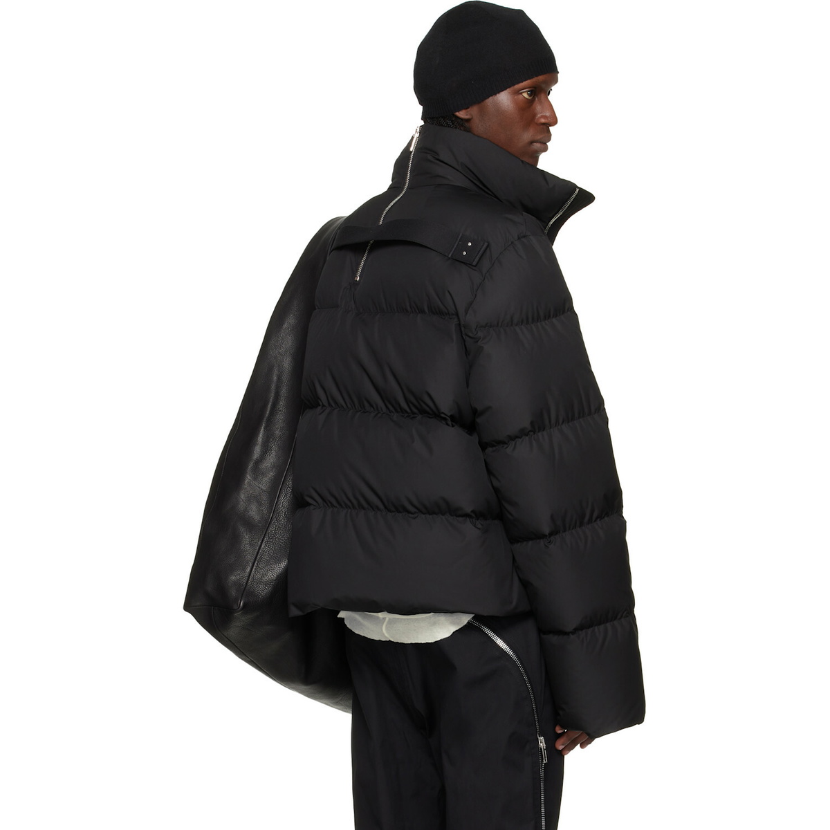 Rick Owens Moncler + Rick Owens Black Cyclopic Down Jacket