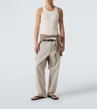 Auralee Ribbed-knit cotton tank top