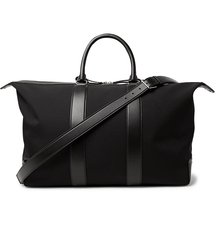 Photo: Mulberry - Leather-Trimmed Nylon-Twill Holdall - Black