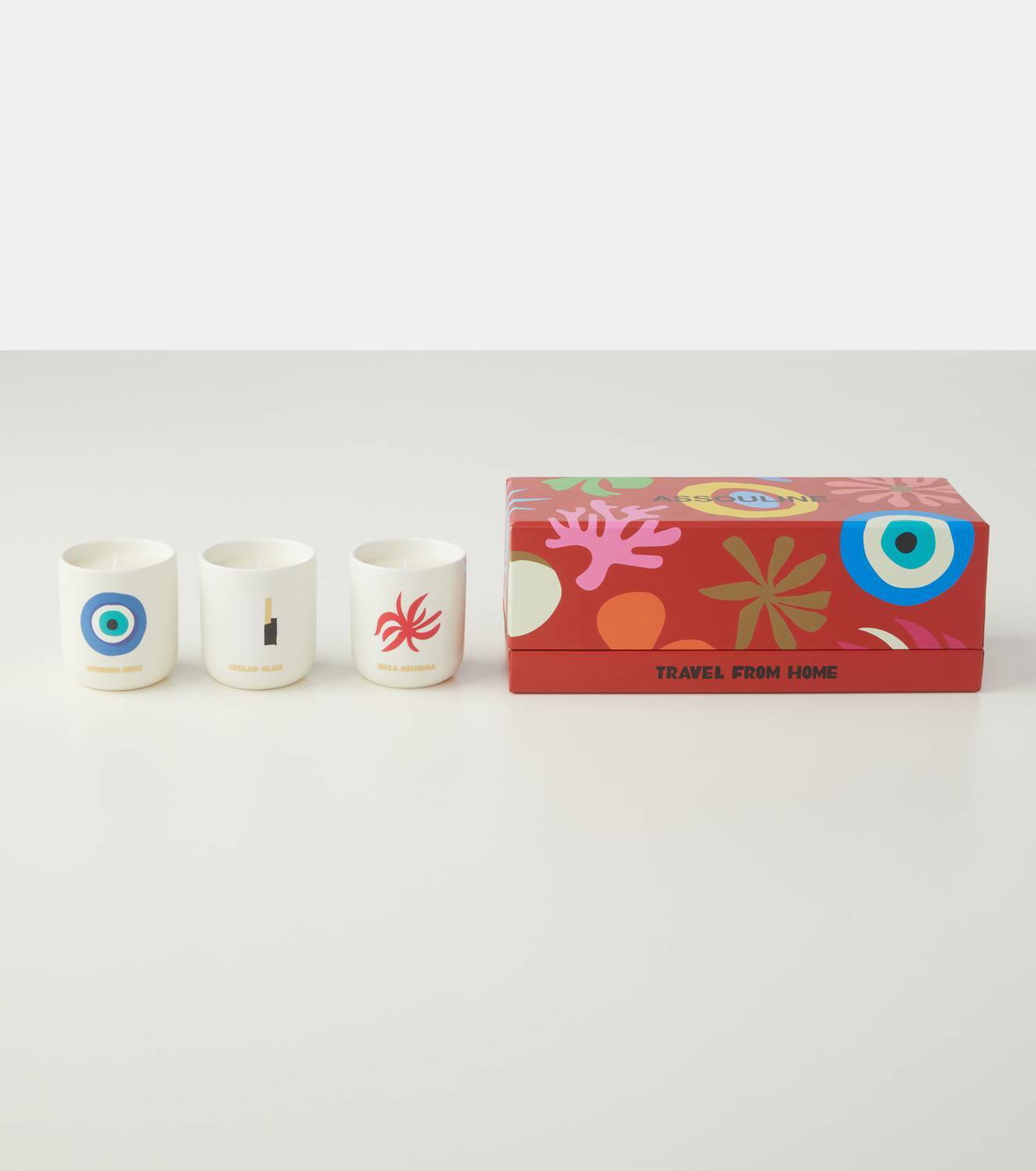 Assouline Travel From Home Mini set of 3 scented candles