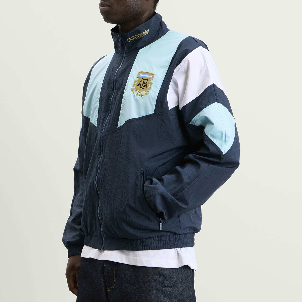 Adidas Men's AFA EQT Track Top in Crew Navy