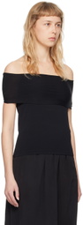 Quira SSENSE Exclusive Black Off Shoulder Top