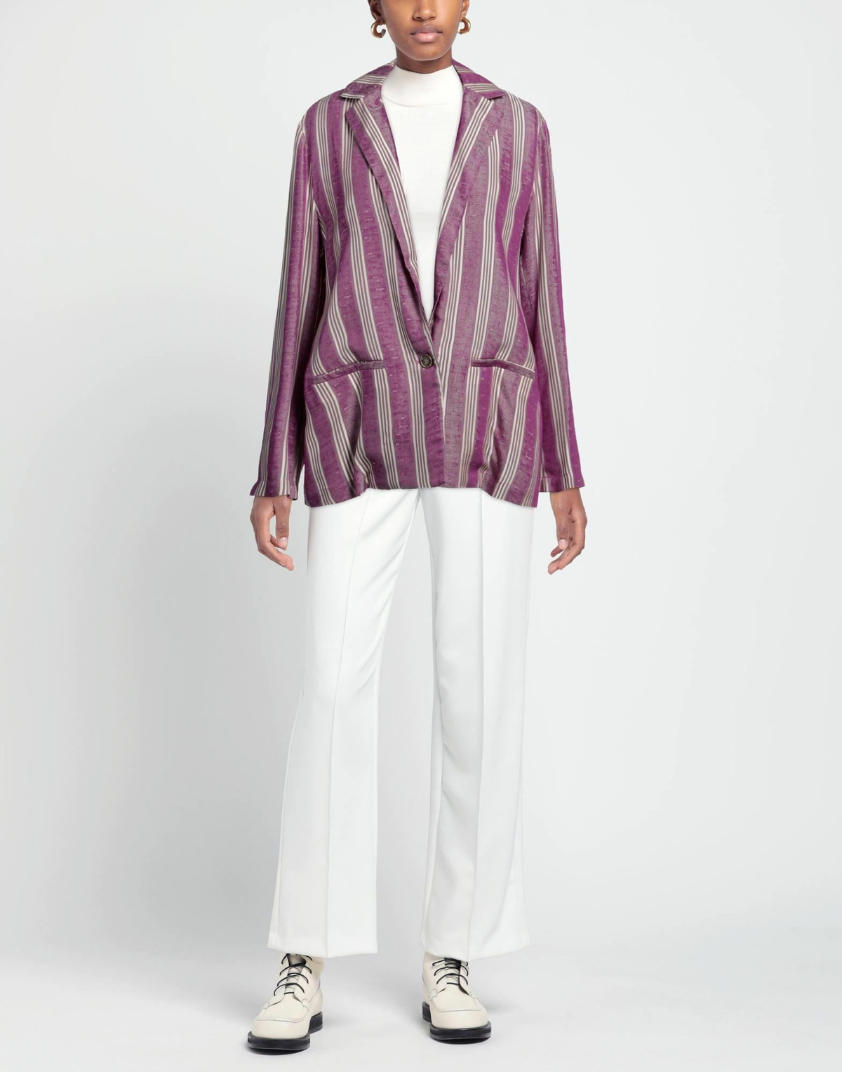 Manila Grace Womens Blazer Mauve