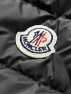 Moncler - Panelled Cotton and Quilted Shell Down Zip-Up Cardigan - Black