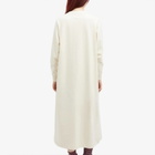 Snow Peak Women's Recycled Cotton Midi Dress in Ecru