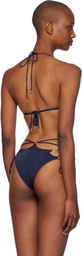 Agent Provocateur Navy Davine Bikini Top