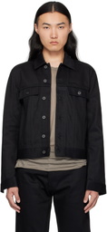 Rick Owens DRKSHDW Black Hollywood Trucker Denim Jacket
