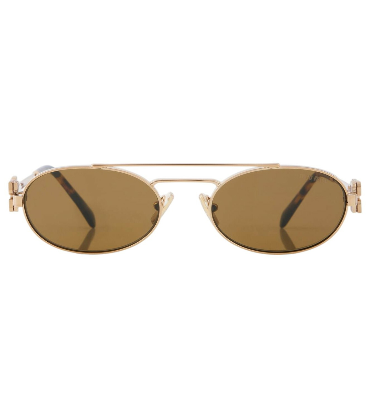 ♡miu♡ Miu Miu Logo oval sunglasses Miu Miu