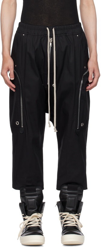 Photo: Rick Owens Black Bauhaus Bela Cargo Pants