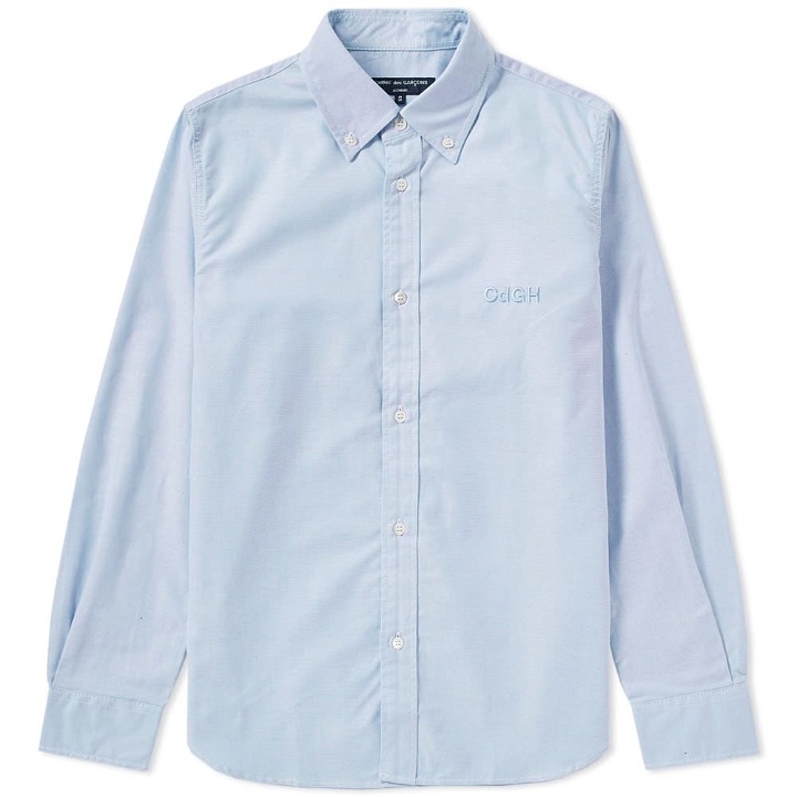 Photo: Comme des Garcons Homme Embroidered Logo Oxford Shirt