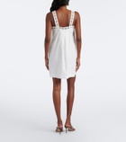 Posse Veda crochet-trimmed cotton minidress
