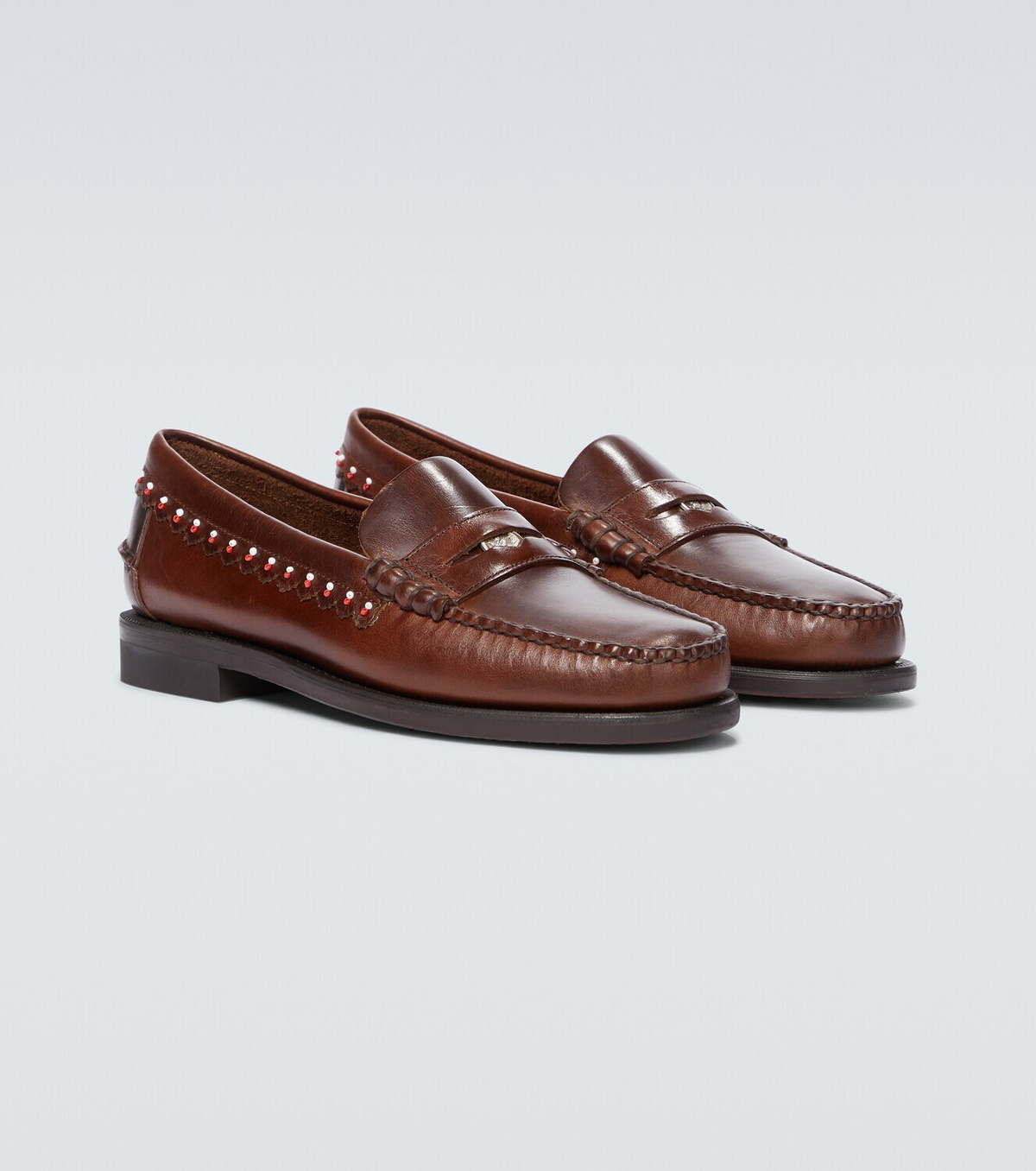 Alanui ALANUI x Sebago Dan leather loafers