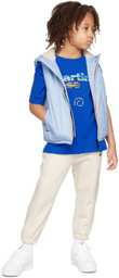 K-Way Kids Purple & Off-White Paneled Lounge Pants