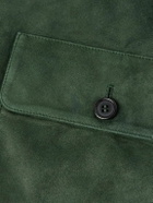Ralph Lauren Purple label - Suede-Panelled Cashmere Jacket - Green