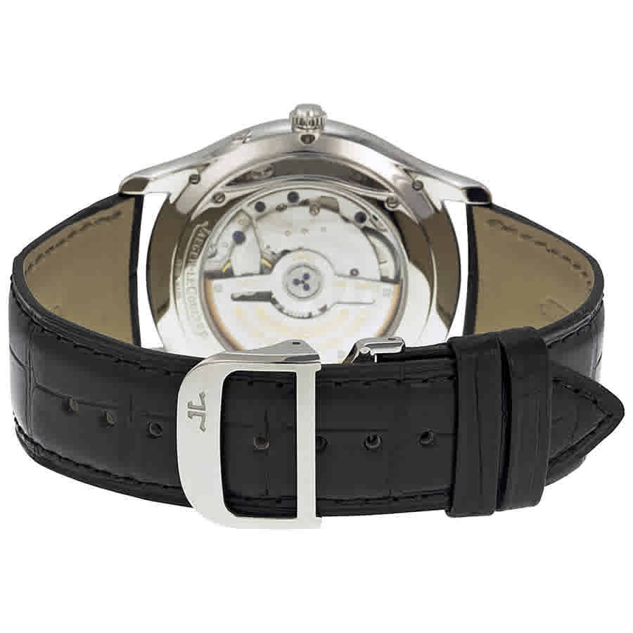 Jaeger LeCoultre Master Silver Dial Leather Mens Watch Q1368420