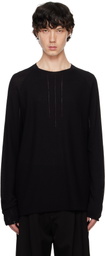 DEVOA Black Long Sleeve Knit T-shirt
