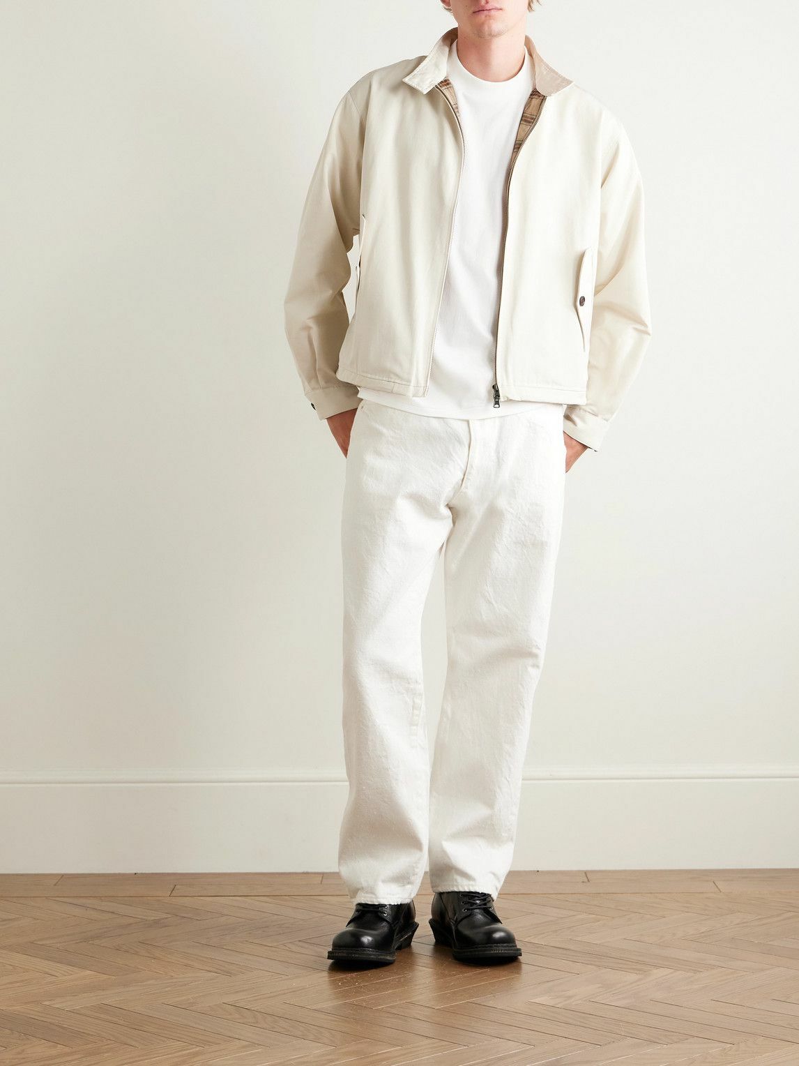 Kaptain Sunshine - Suvin Cotton-Jersey T-Shirt - White Kaptain
