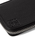 Loewe - Logo-Embossed Full-Grain Leather Cardholder - Black