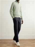 TOM FORD - Slim-Fit Pleated Cotton-Twill Chinos - Blue