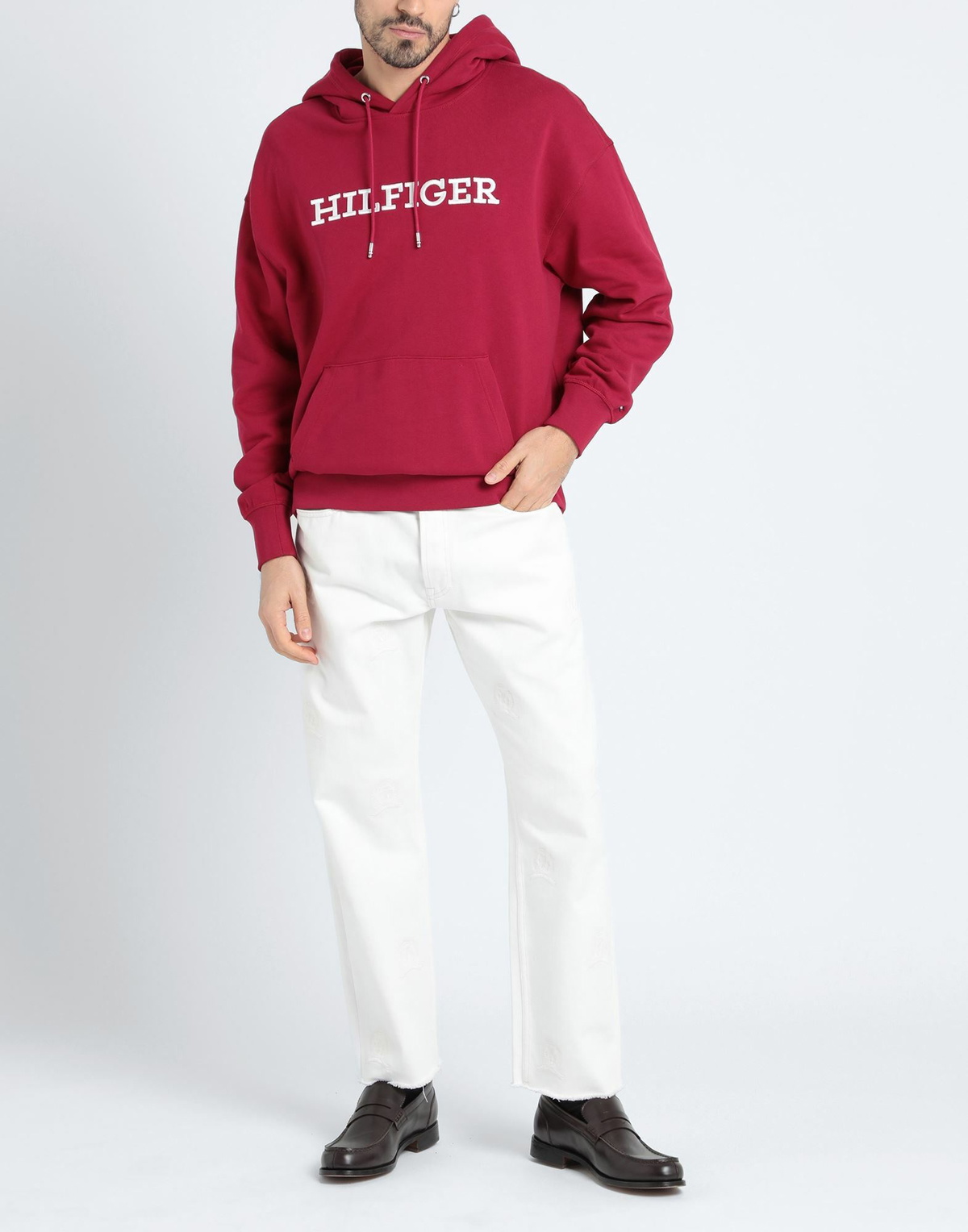 Tommy Hilfiger Mens Sweatshirt Garnet