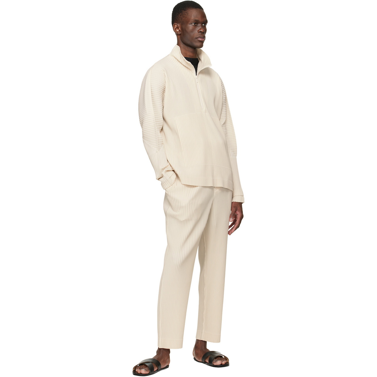 HOMME PLISSÉ ISSEY MIYAKE Beige Monthly Colors March Sweater