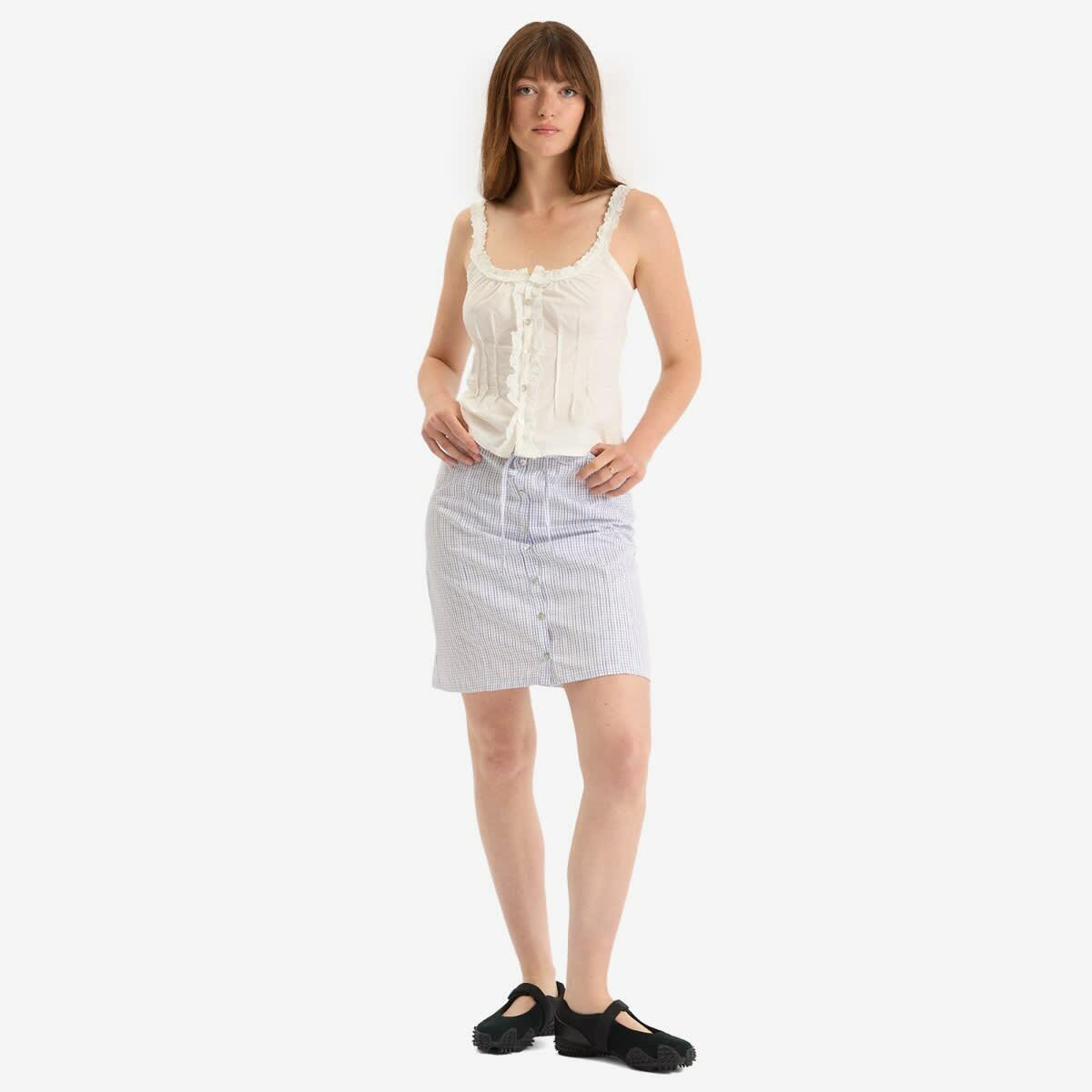 Fruity Booty Women's Check Skirt in White