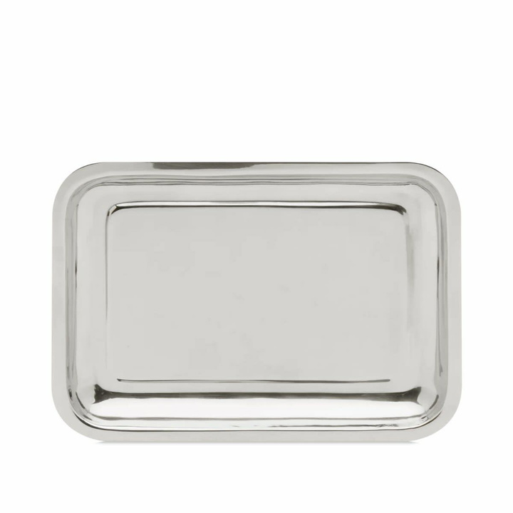Photo: HAY Rectangular Tray - Small in Stainless Steel 
