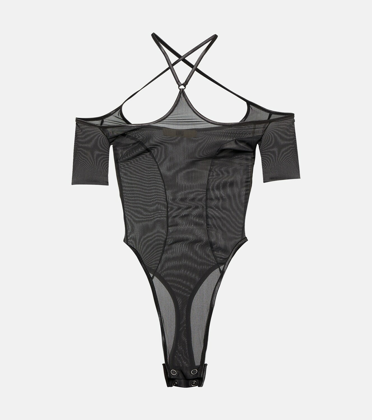 KNWLS Halterneck mesh bodysuit