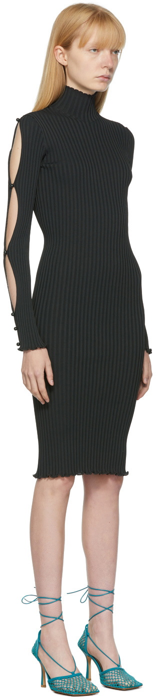 Bottega Veneta Black Rib Knit Dancer Dress Bottega Veneta Bottega Veneta Black Rib Knit Dancer Dress Bottega Veneta