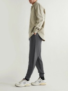 Mr P. - Tapered Distressed Virgin Wool Sweatpants - Gray