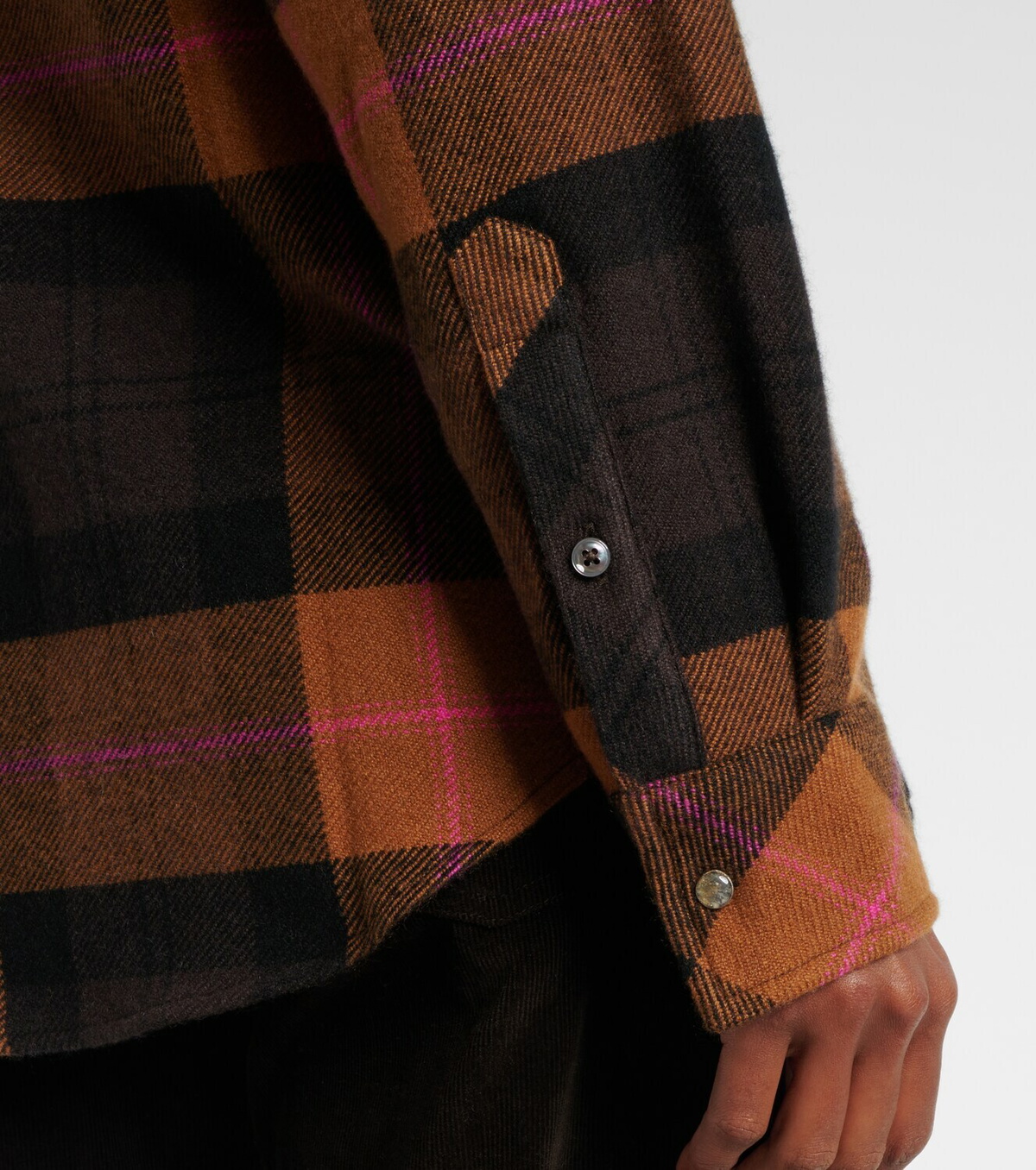 God's True Cashmere Checked cashmere shirt