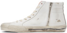 Golden Goose White & Blue Slide Classic Sneakers