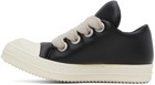 Rick Owens Black Low Sneakers