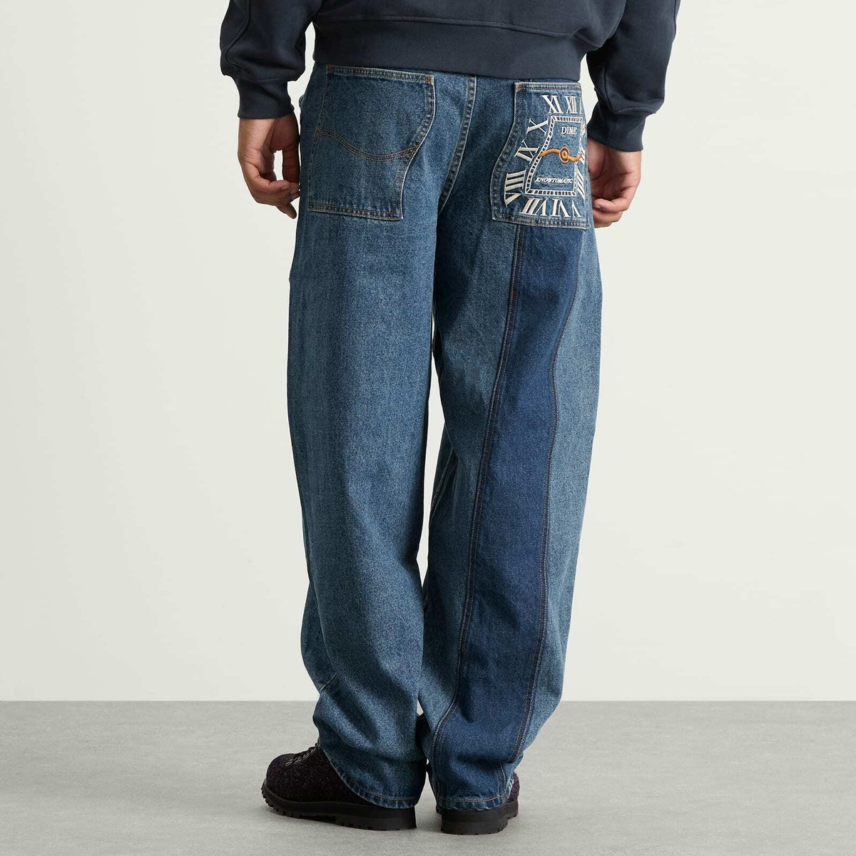 Dime Men's Baggy Denim Pants in Knowtomatic Blue Dime