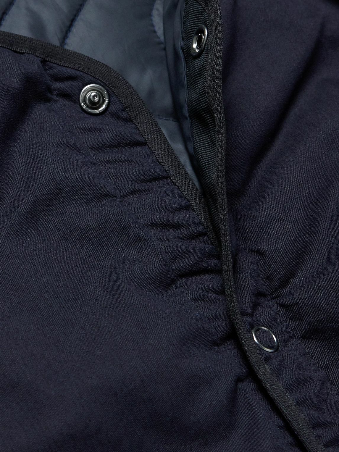 Blue Blue Japan - Padded Indigo-Dyed Cotton-Blend Shell Jacket - Blue