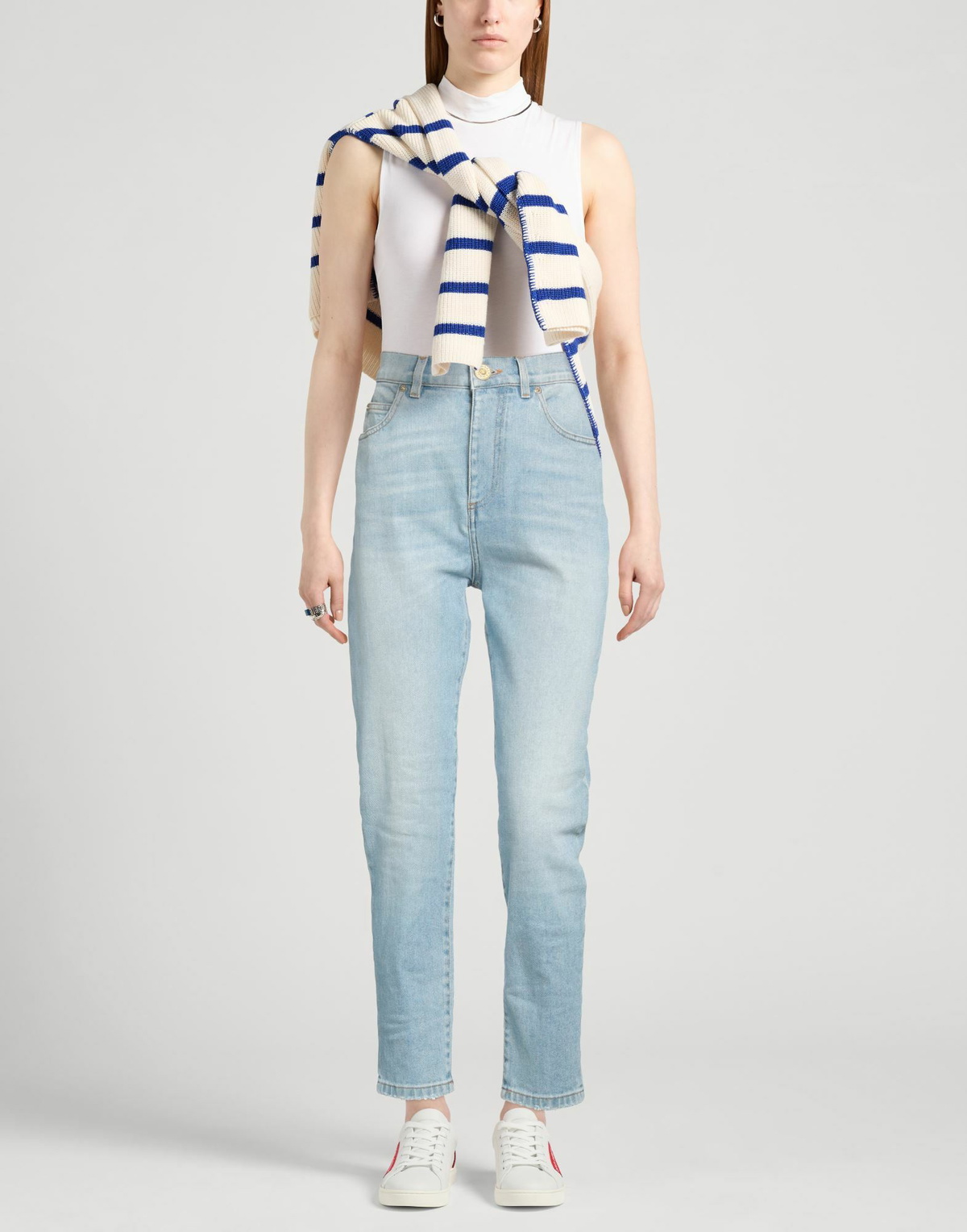 Balmain Womens Jeans in Blue