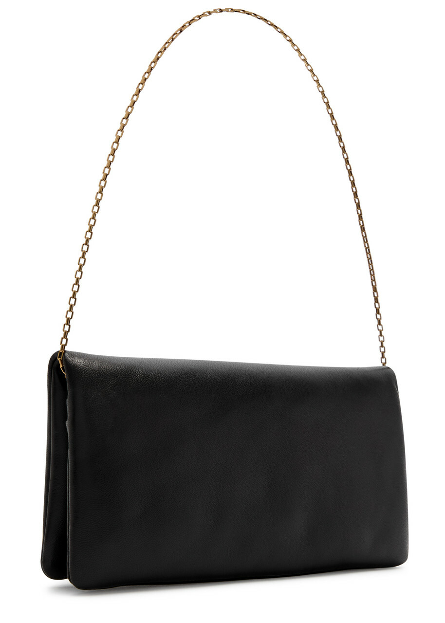 Saint Laurent Calypso Leather Wallet-on-chain - Black - One