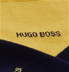 Hugo Boss - Two-Pack Stretch Cotton-Blend Socks - Navy
