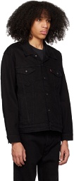 Levi's Black Buttoned Denim Jacket