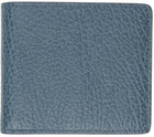 Maison Margiela Blue Grained Bifold Wallet