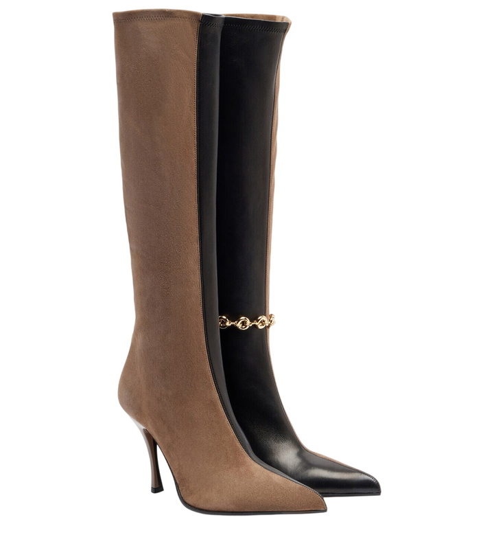 Photo: Loewe Comic leather and suede knee-high boots