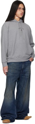 MM6 Maison Margiela Gray Logo Hoodie